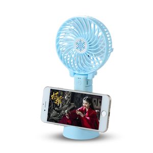 Telefon tutacaqlı mini ventilyator mavi