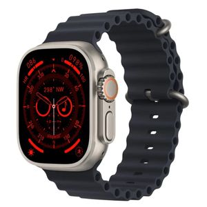 SAAT SMART HK8 PRO MAX SILVER STRAP BLACK