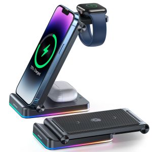 HOLDER DESKTOP JOYROOM JR-WQN01 3IN1 WIRELESS BLK