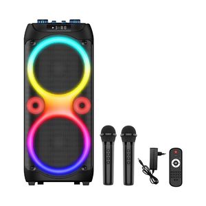 Динамик ZQS10213 10'' x2 60 Вт 2 микрофона+пульт