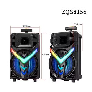 SESGUCLENDIRICI ZQS8158 8"x2 20W WIRED MIC+REM