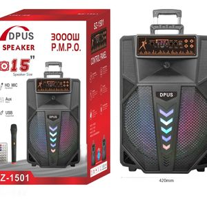 Динамик SZ1501 30 Вт 15'' микрофон + пульт