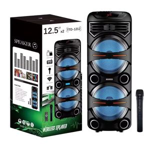 Колонка TTD1212 40 Вт микрофон+пульт ДУ