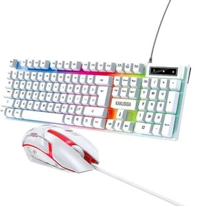 Комплект клавиатура мышь Kaku KSC-862 русс белый