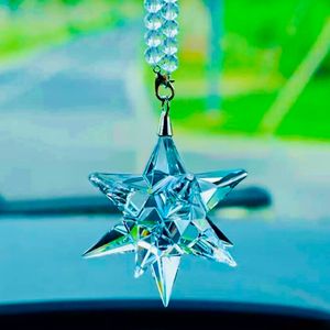 Подвеска Swarovski для машины синяя