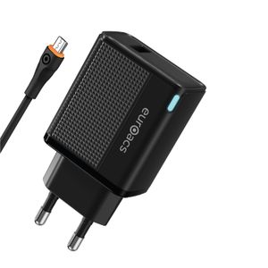CHARGER USB QC EUROACS EU-MQ330 M BLK